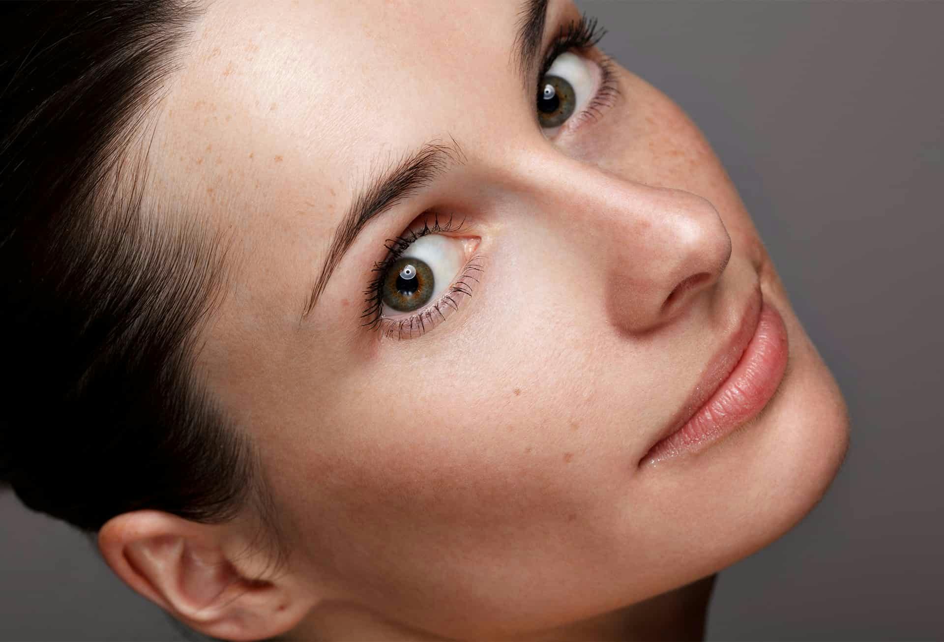 Close up of womans face