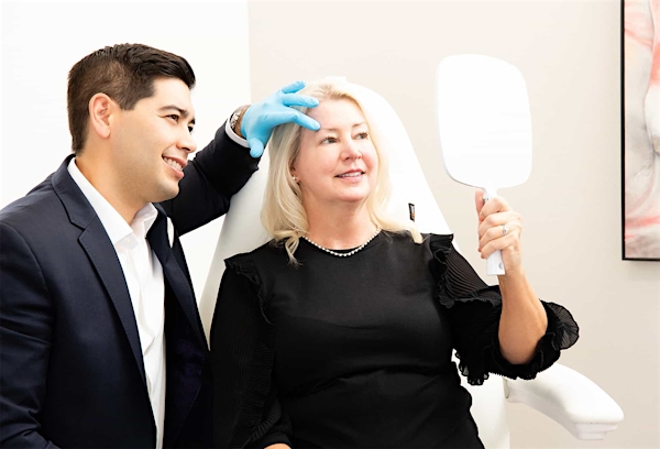 Woman and doctor during consultation