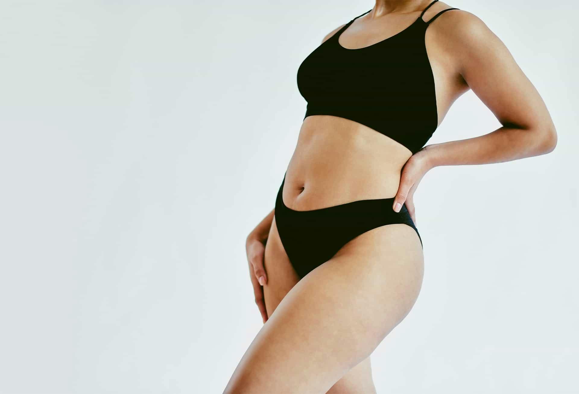 Close up of womans midsection