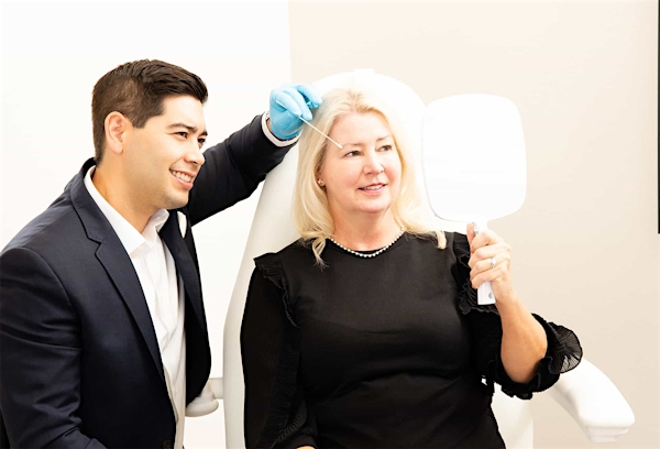 Woman and doctor during consultation