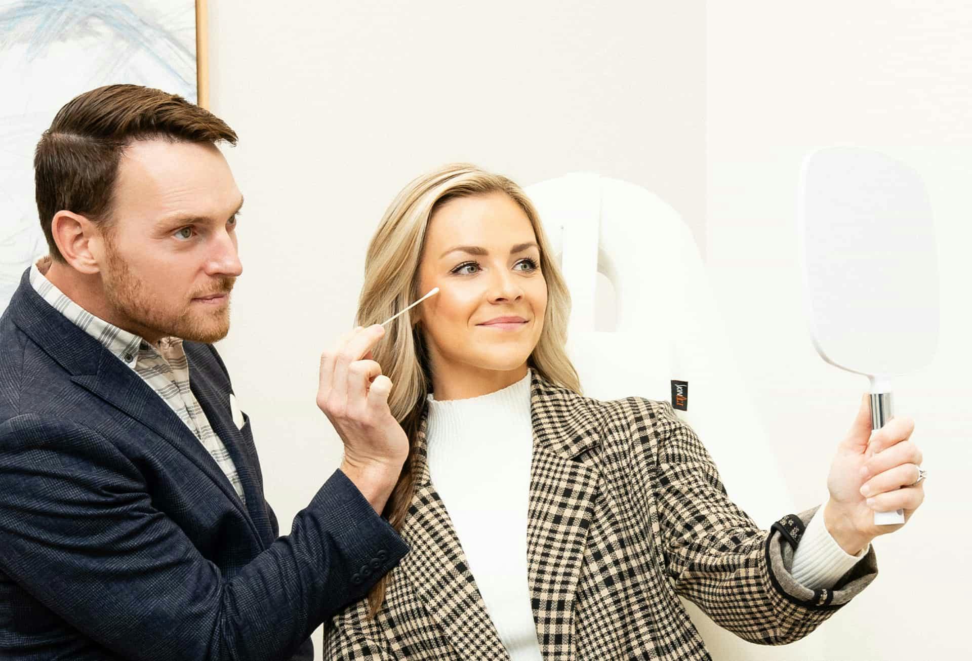 Woman and doctor during consultation
