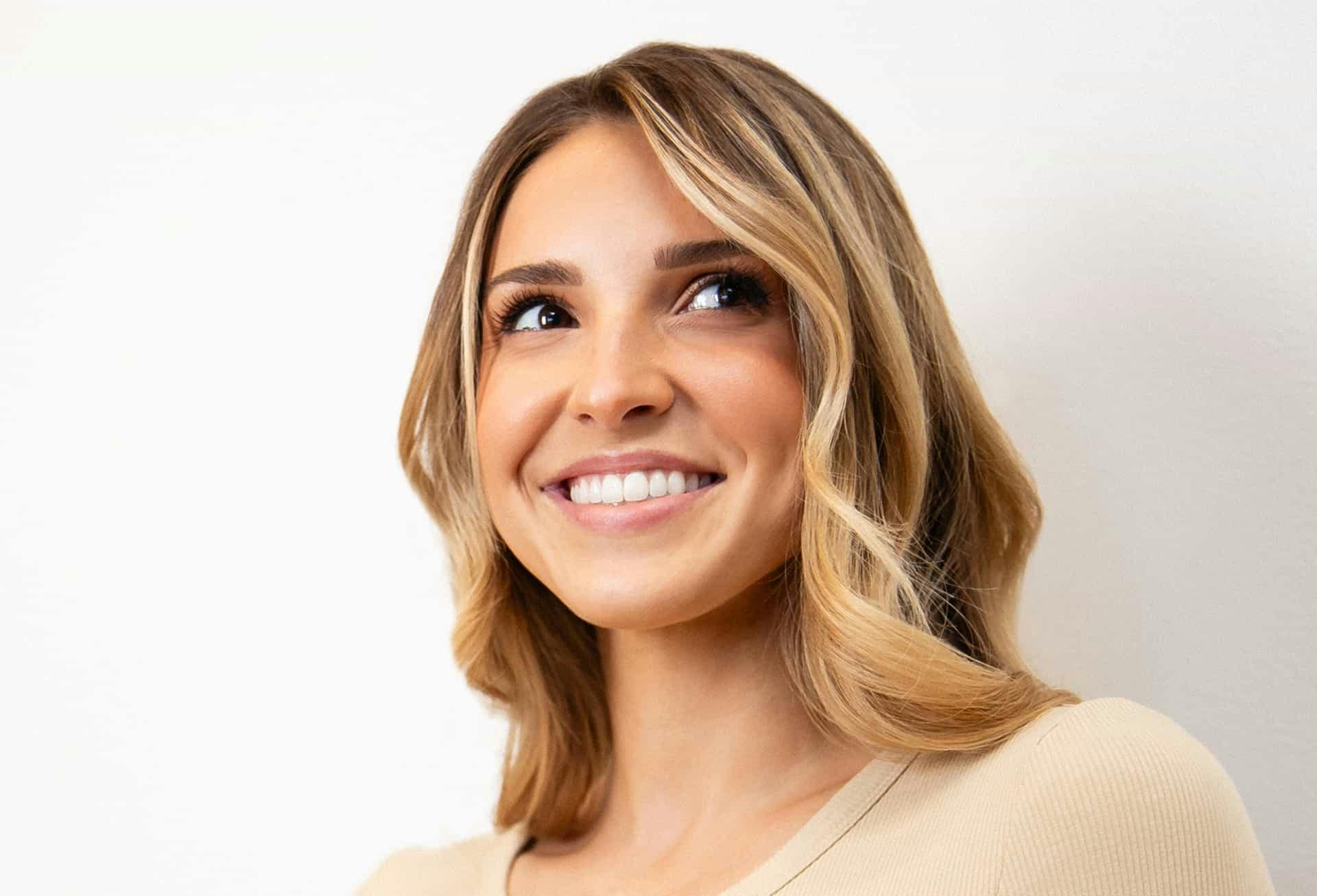 Woman smiling