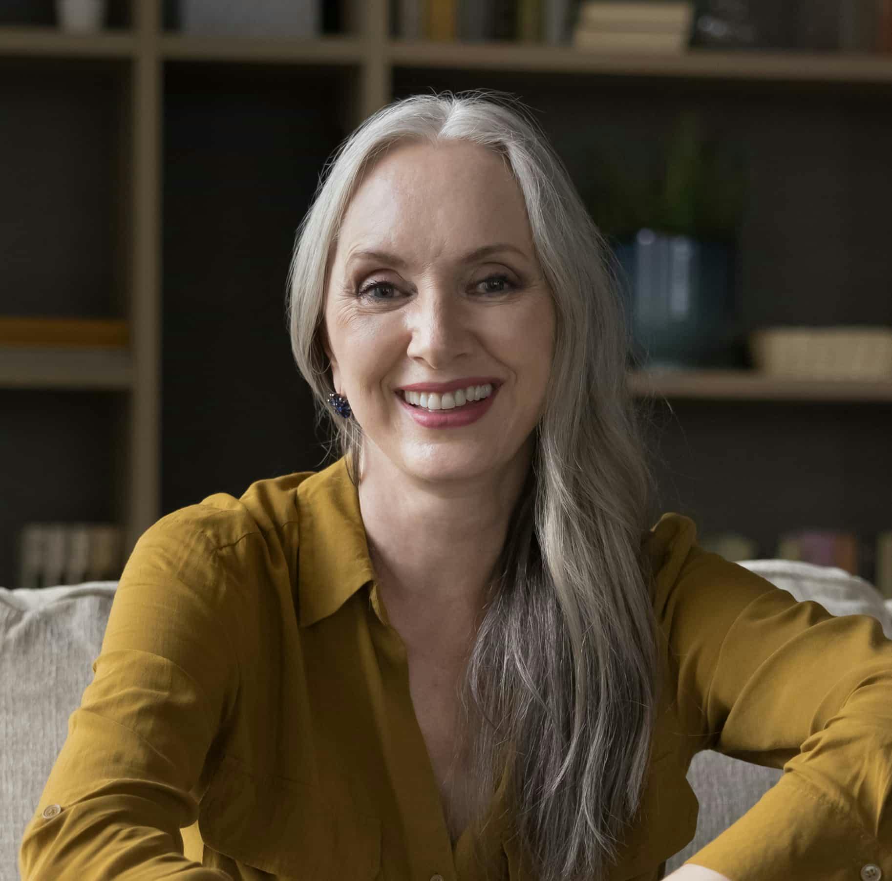 Woman smiling at camera