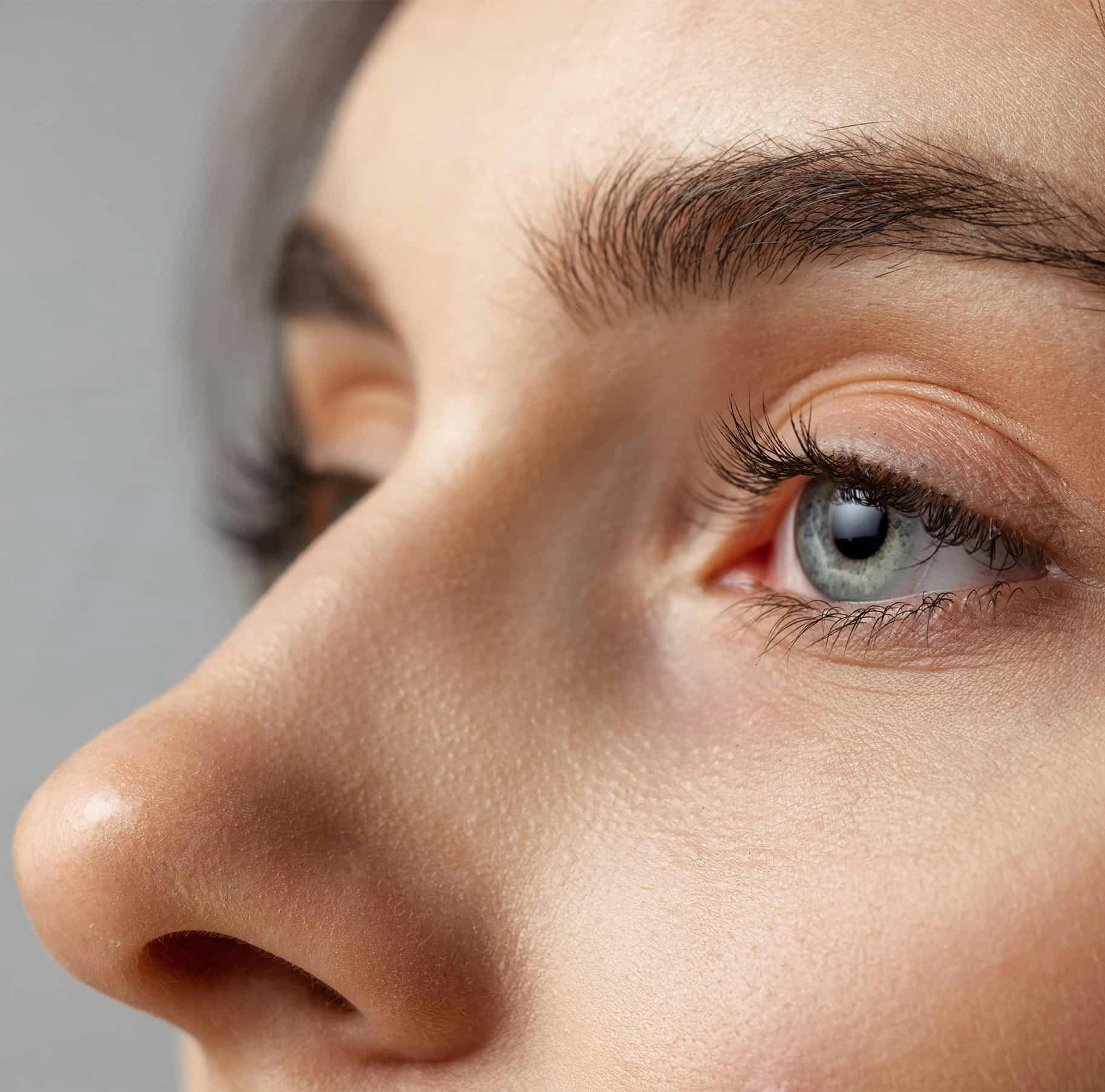 Close up of womans eyes