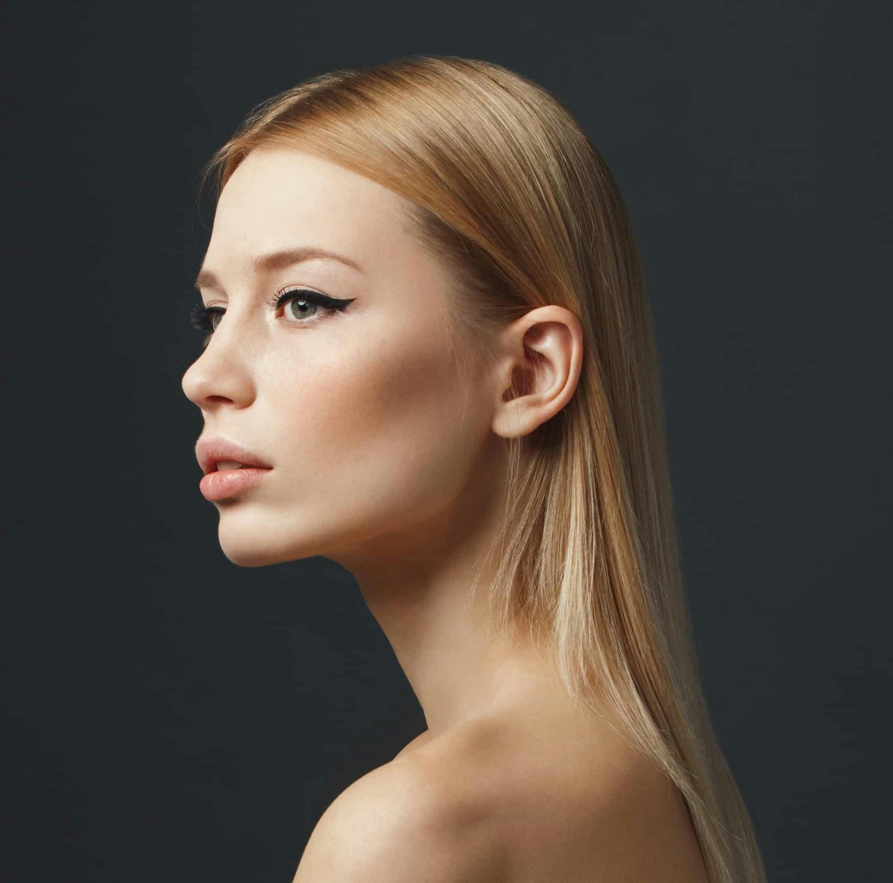 Woman looking to side