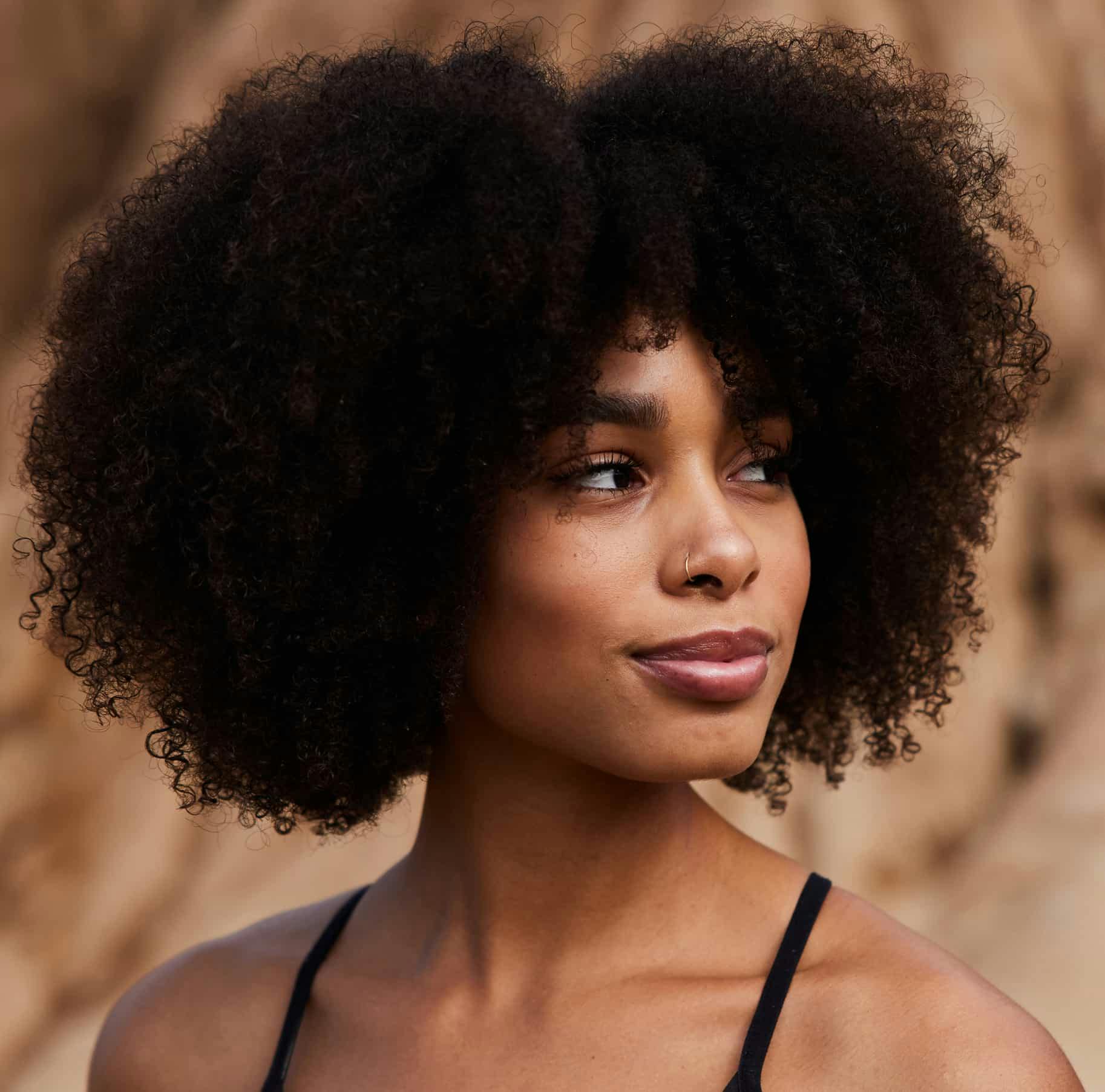 Woman smiling