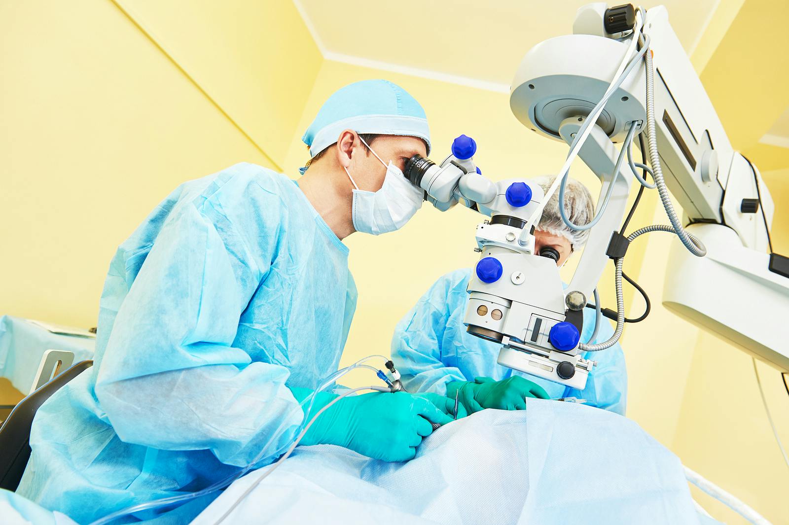doctor performing LASIK surgery