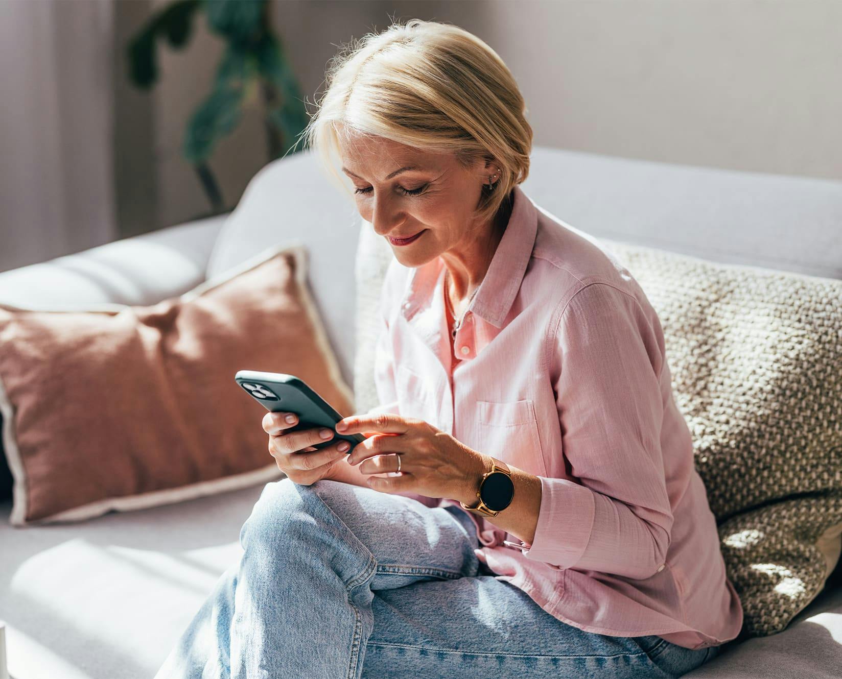 woman on her cell phone