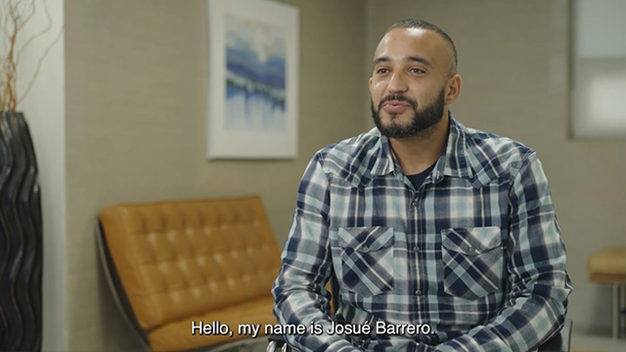 male patient giving a testionial