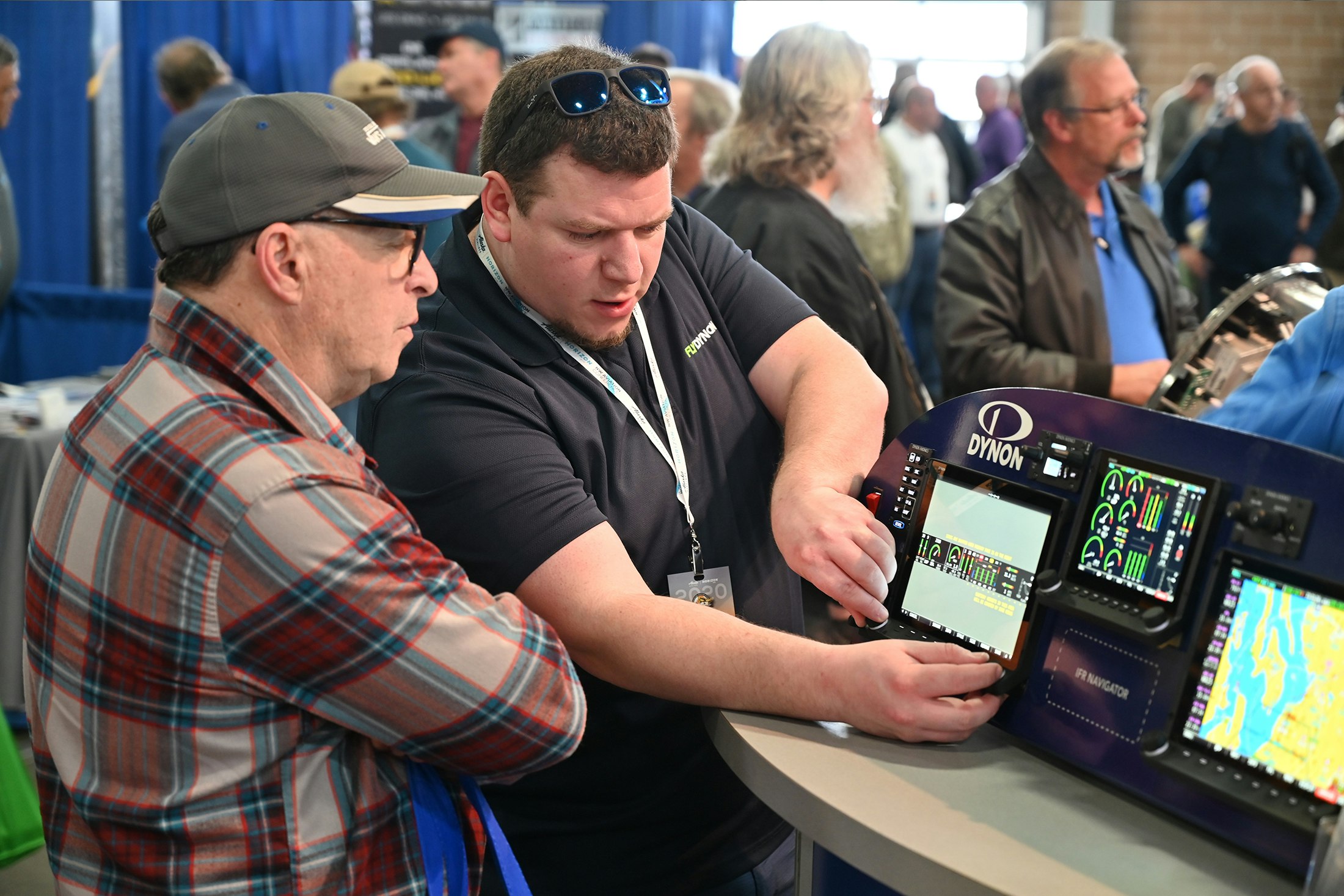 Two guys at Aviation Conference