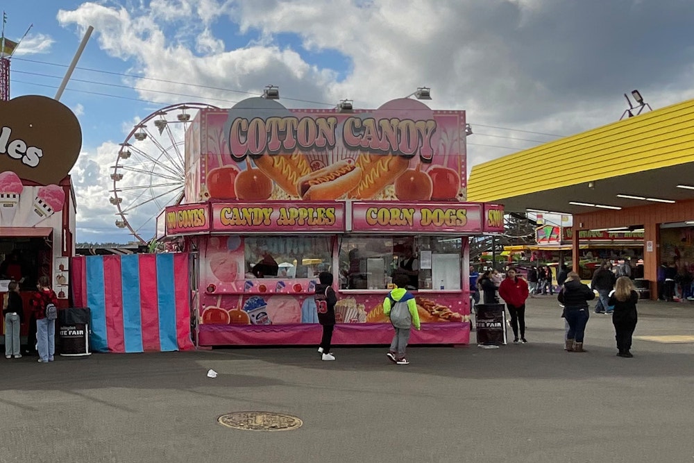 Cotton Candy & Corn Dogs at Wa State Fair Washington State Fair