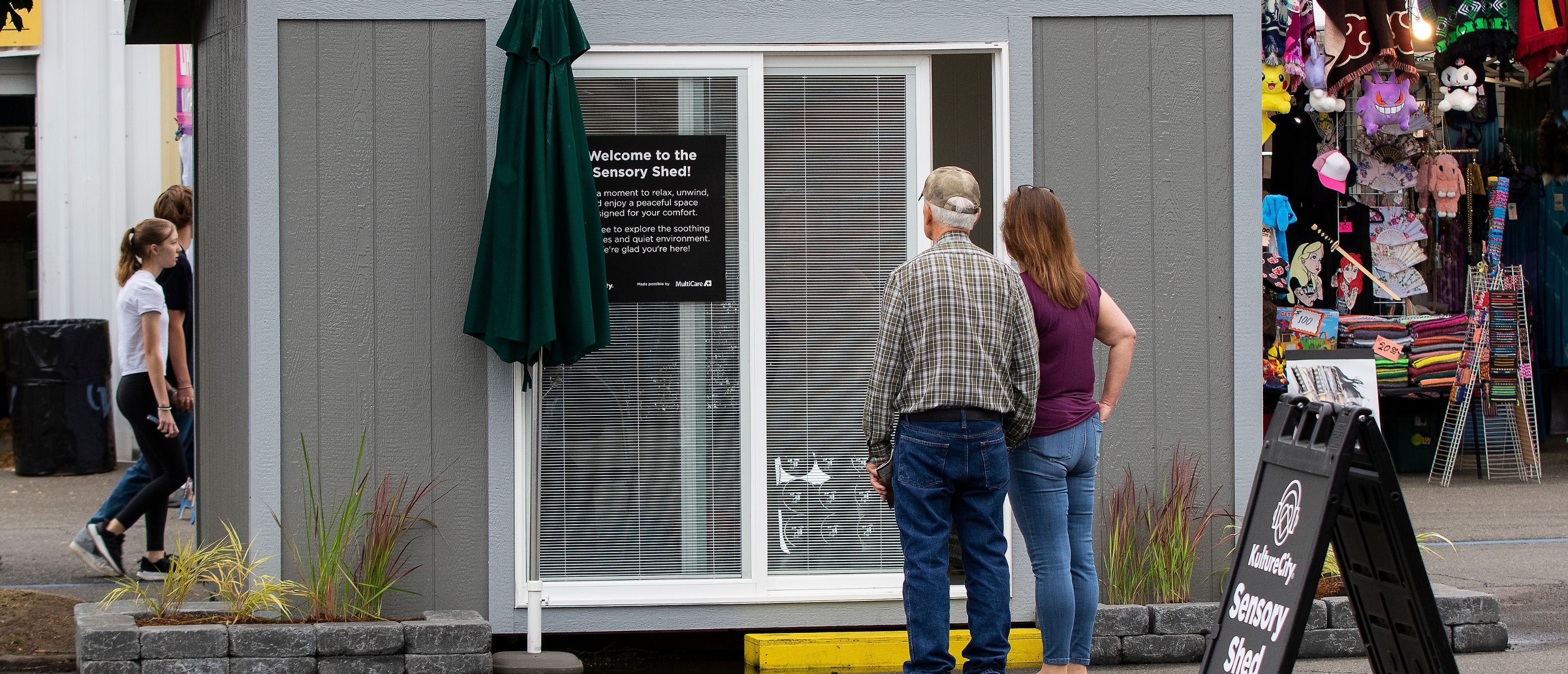 Outside Sensory Shed at a different angle