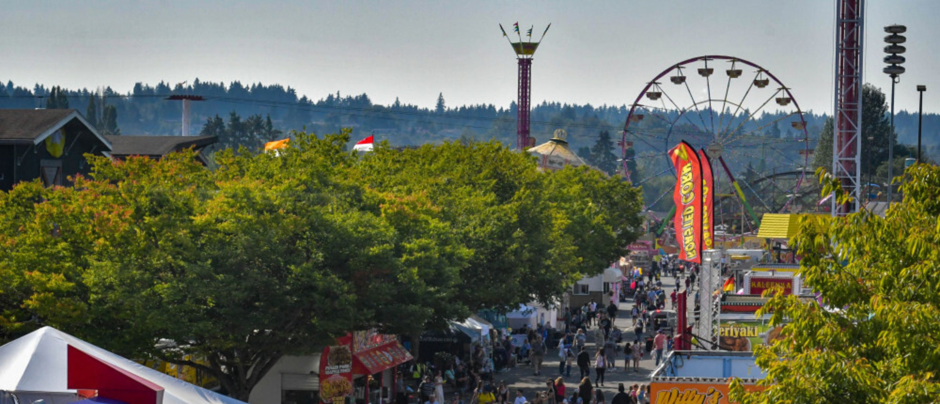 View of fair grounds