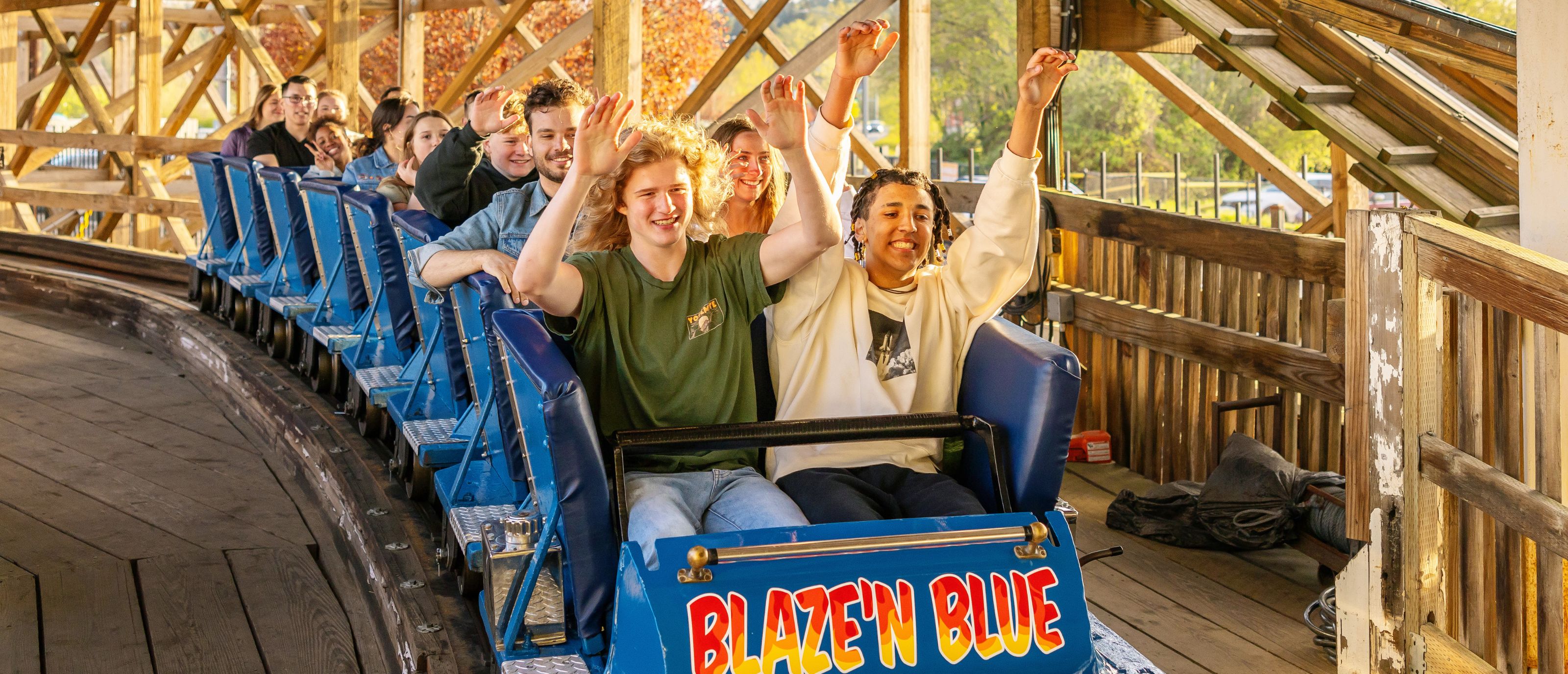 kids on classic coaster