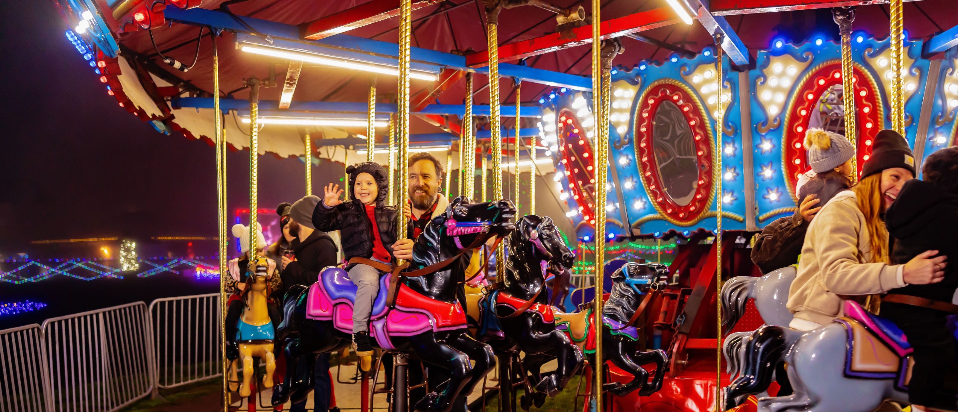 Kid on Sugar Plum Merry Go Round