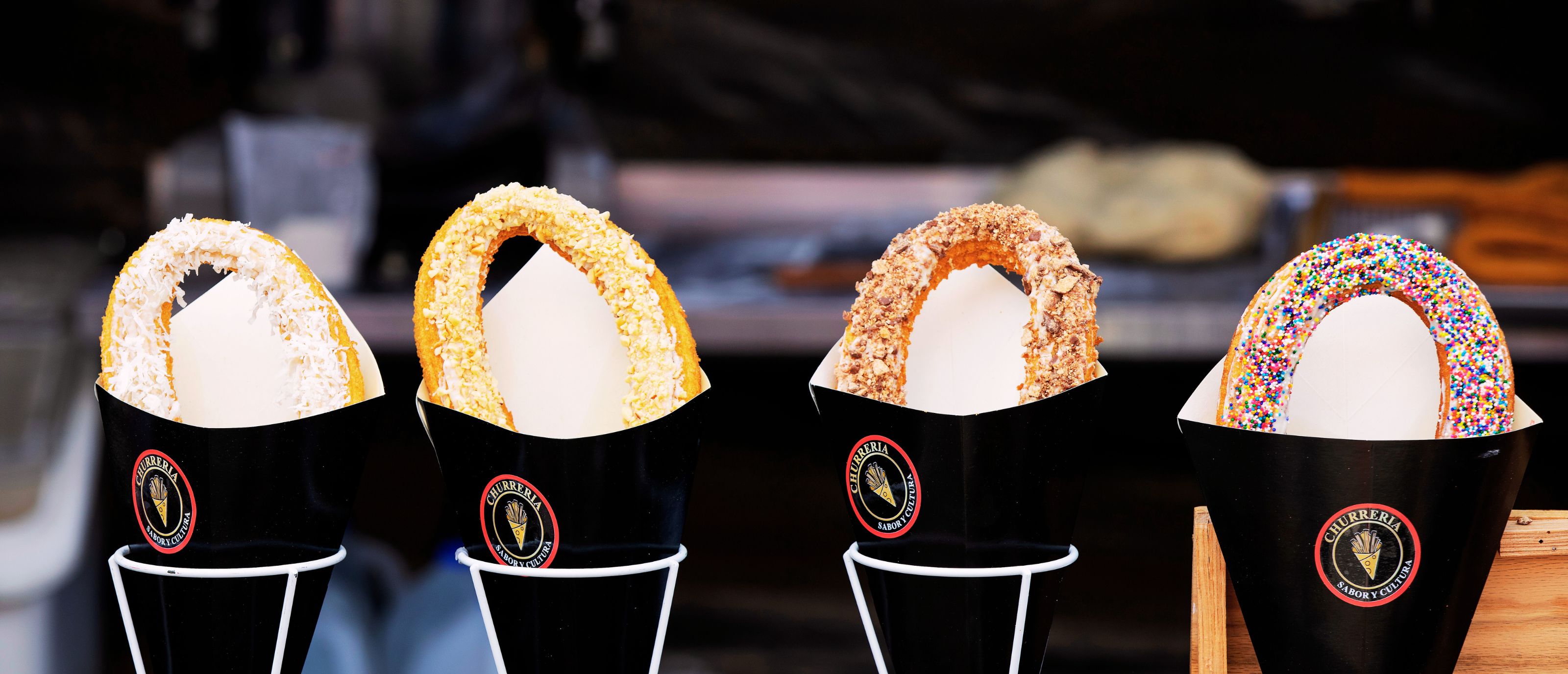 four kinds of churros from churreria