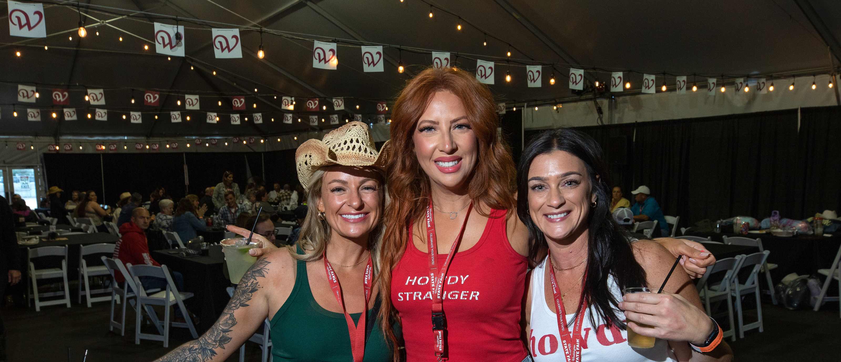 Three girls at Pre-Show Party