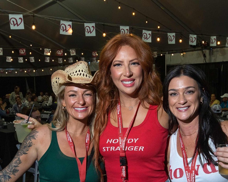 Three girls at Pre-Show Party