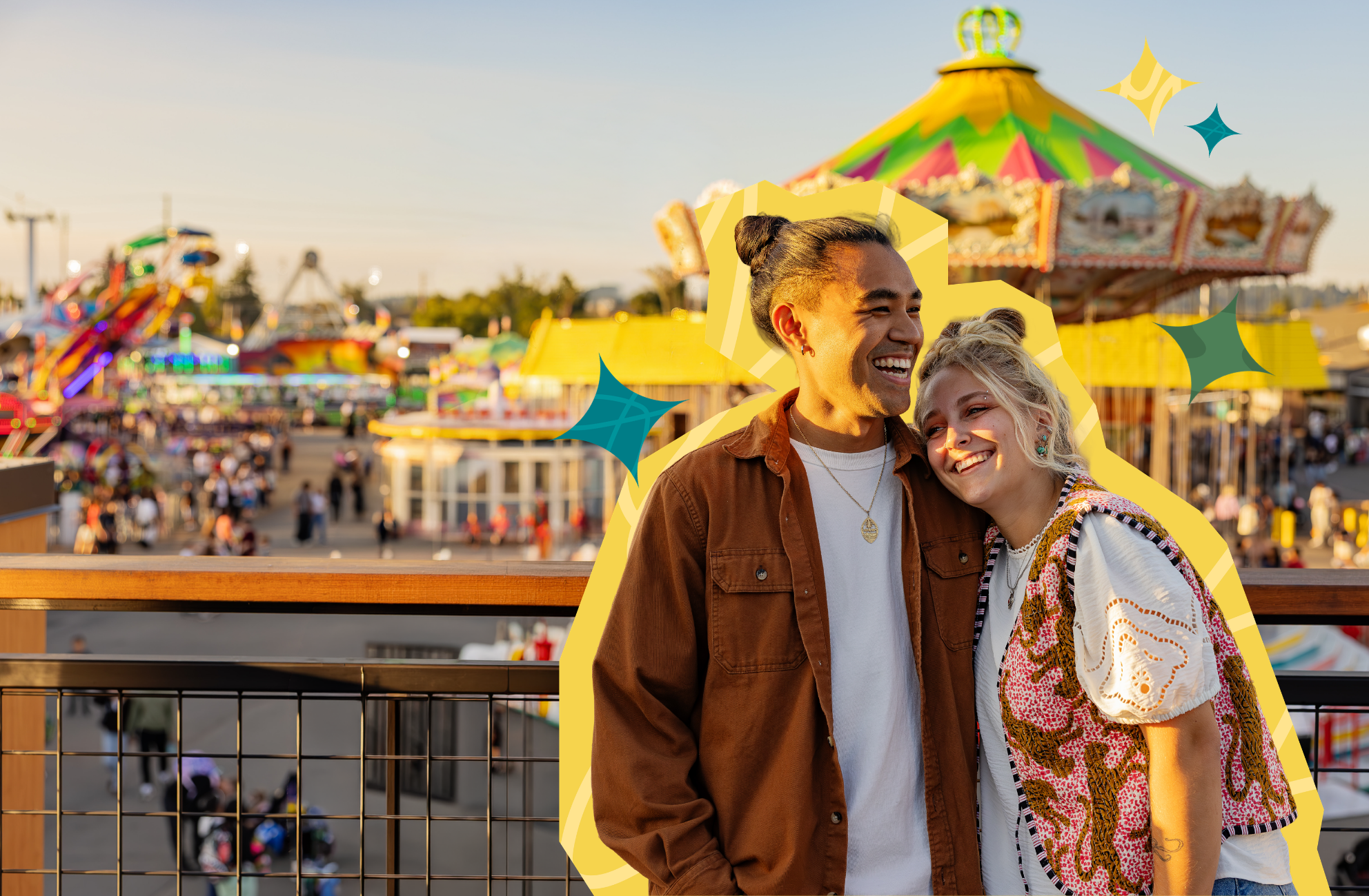 Couple at the Washington State Fair