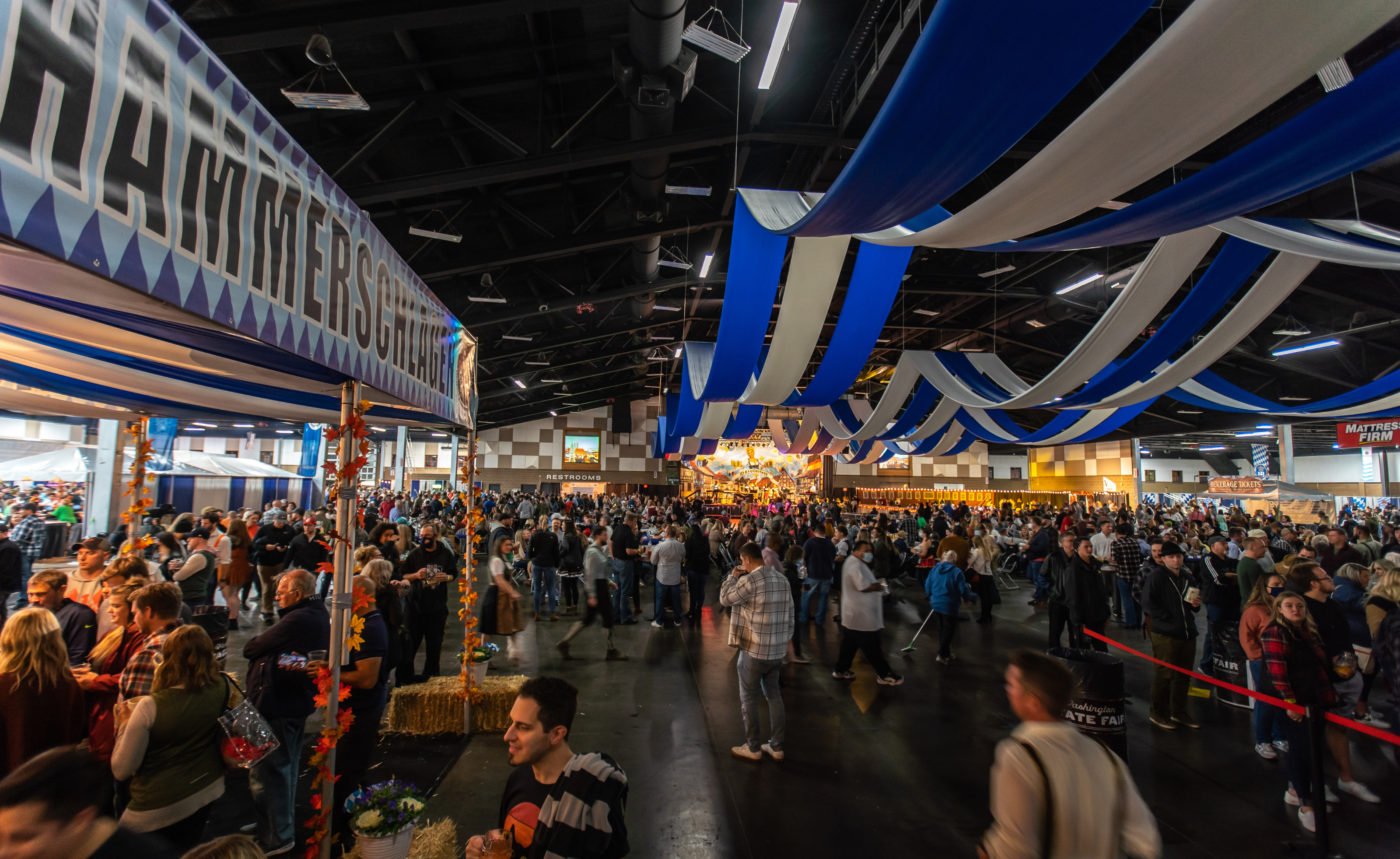 Crowd shot at Oktoberfest Northwest