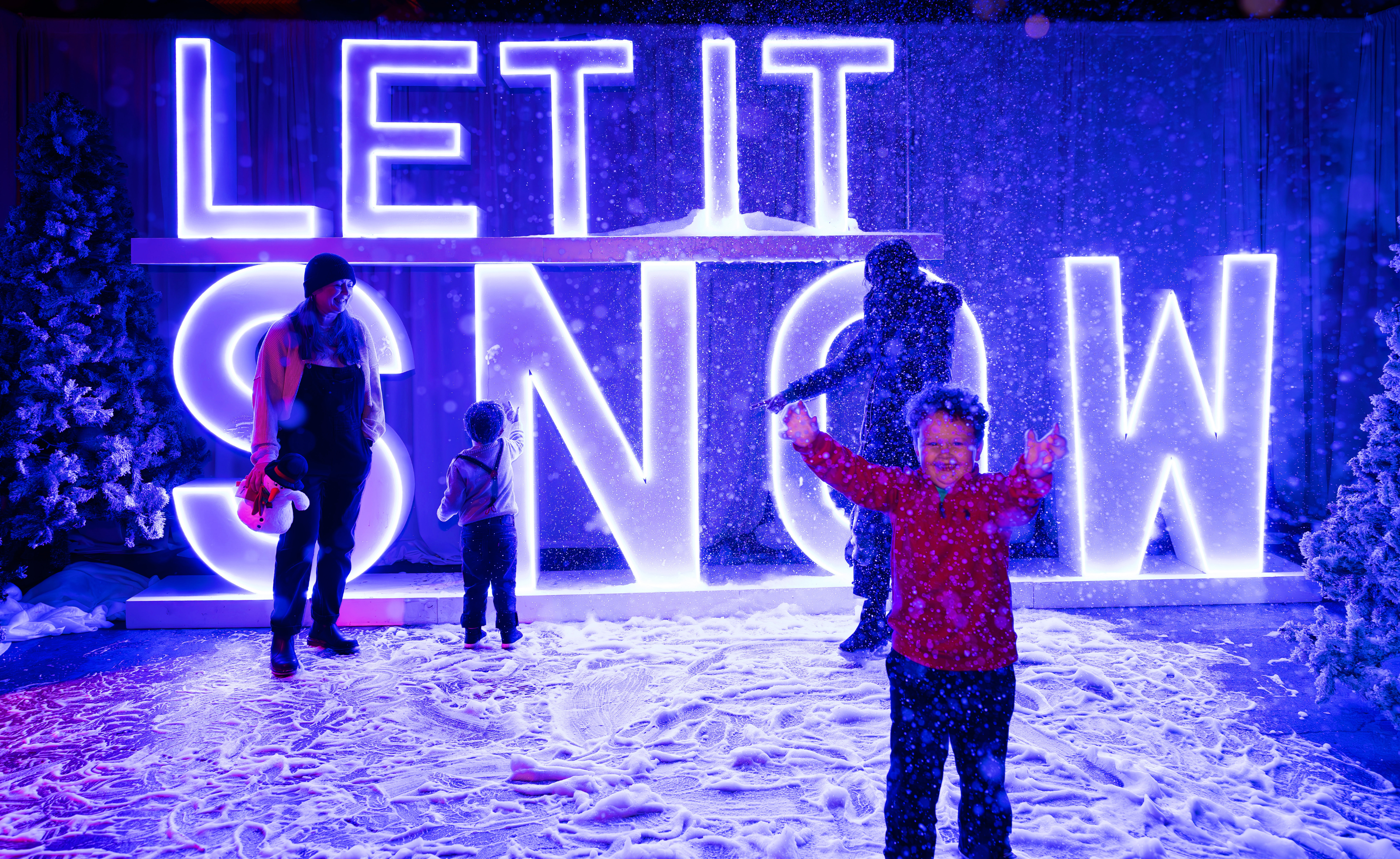 Kids Playing at Let it Snow