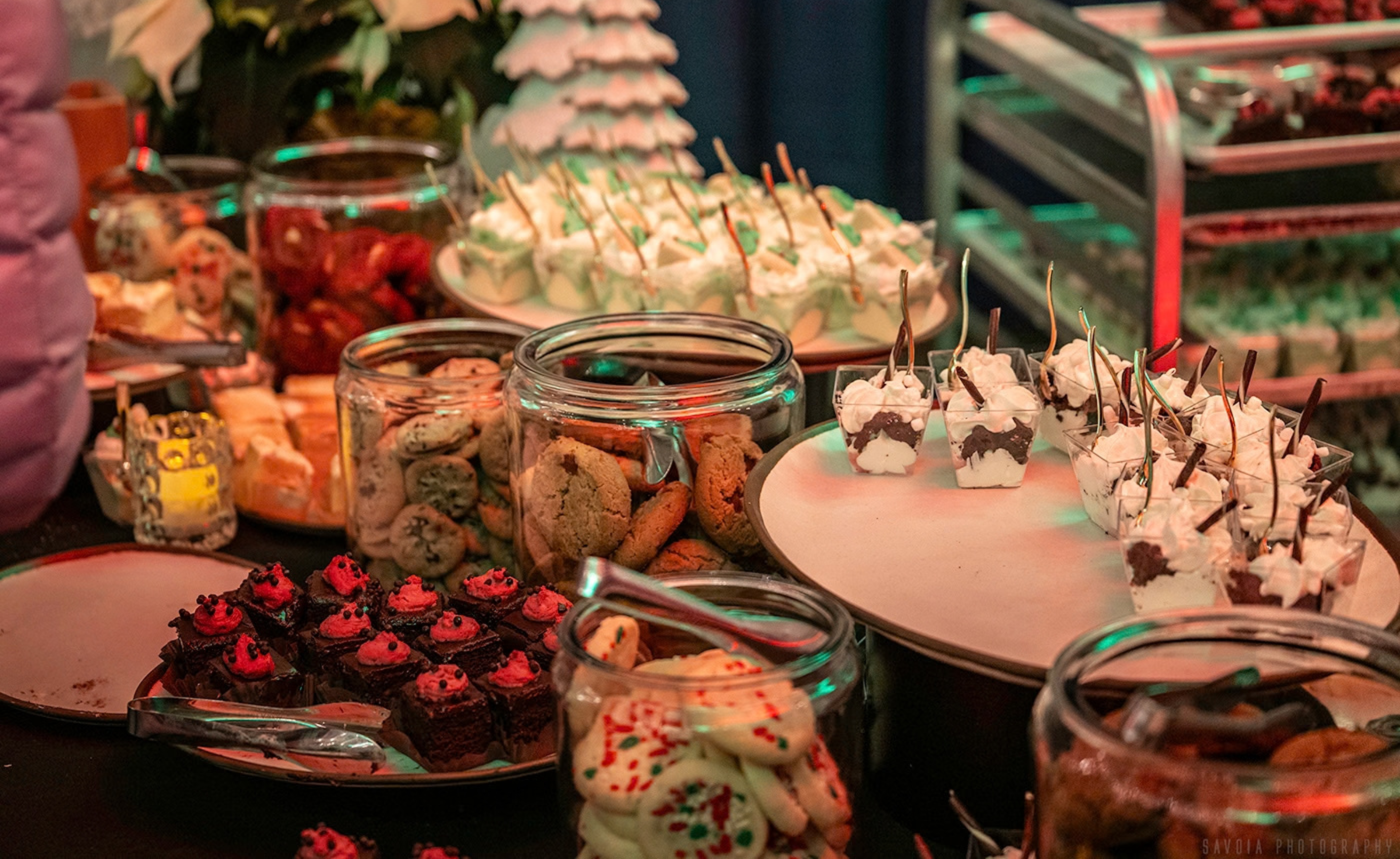Food at Cent Tent Holiday Party
