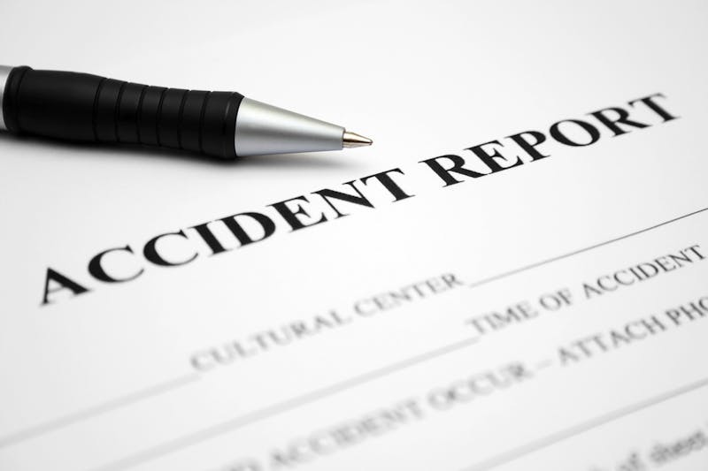 An accident report