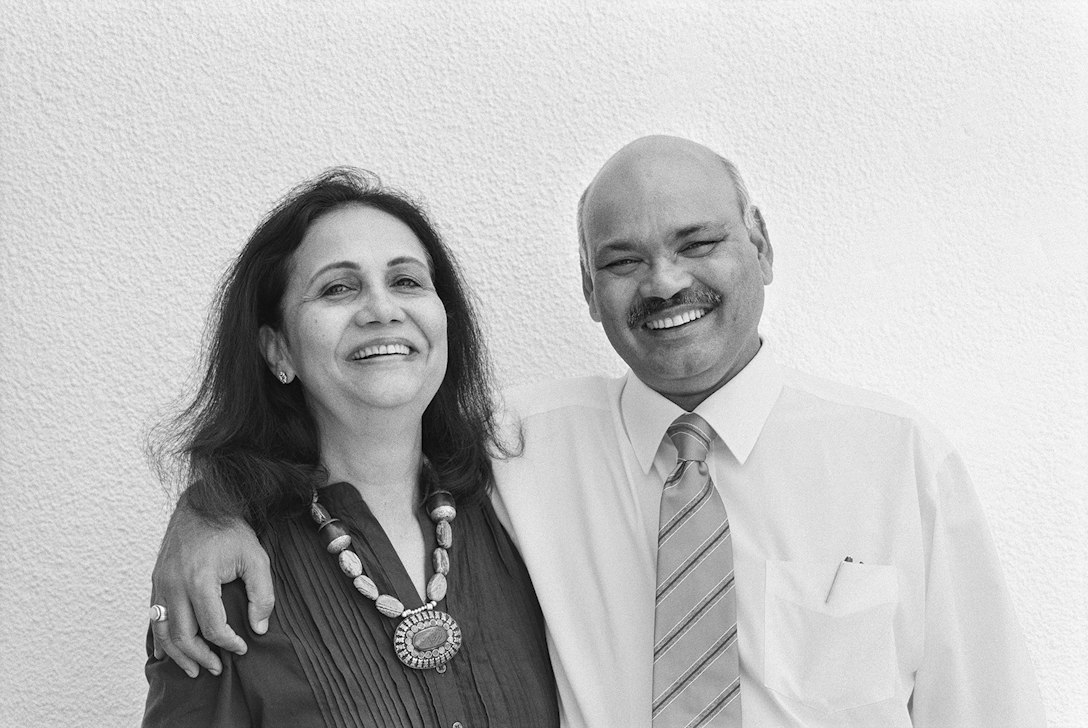 A photo of Bridget and Sivaji Ganguly