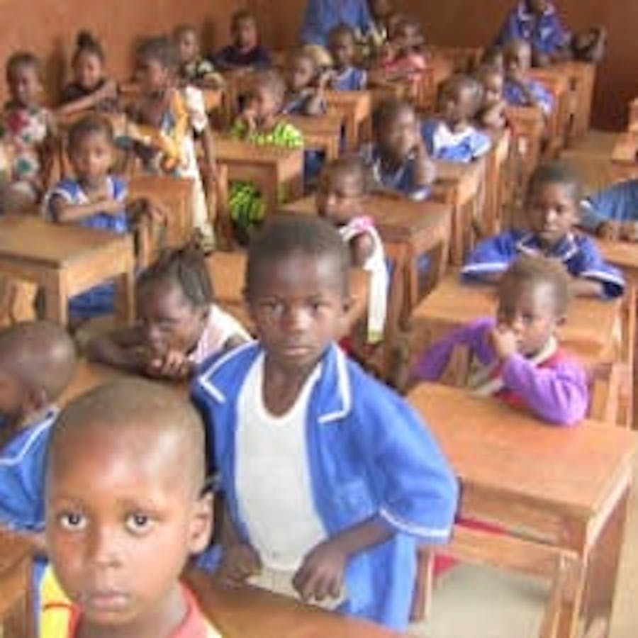 African children in school