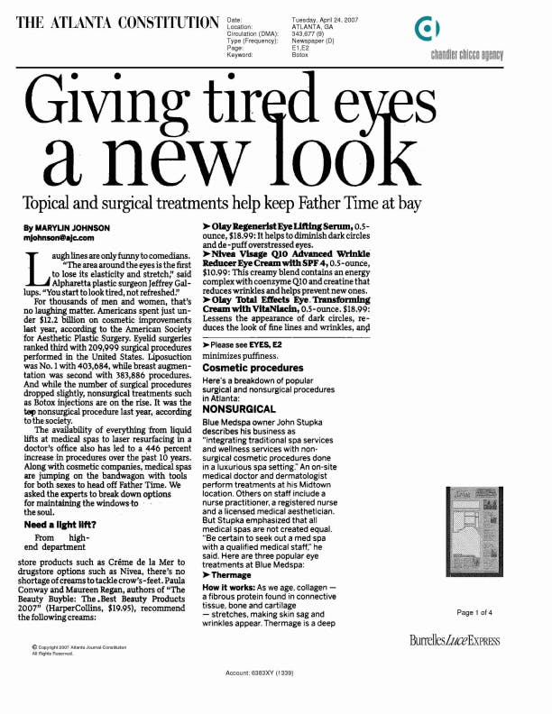 Giving Tired Eyes a New Look