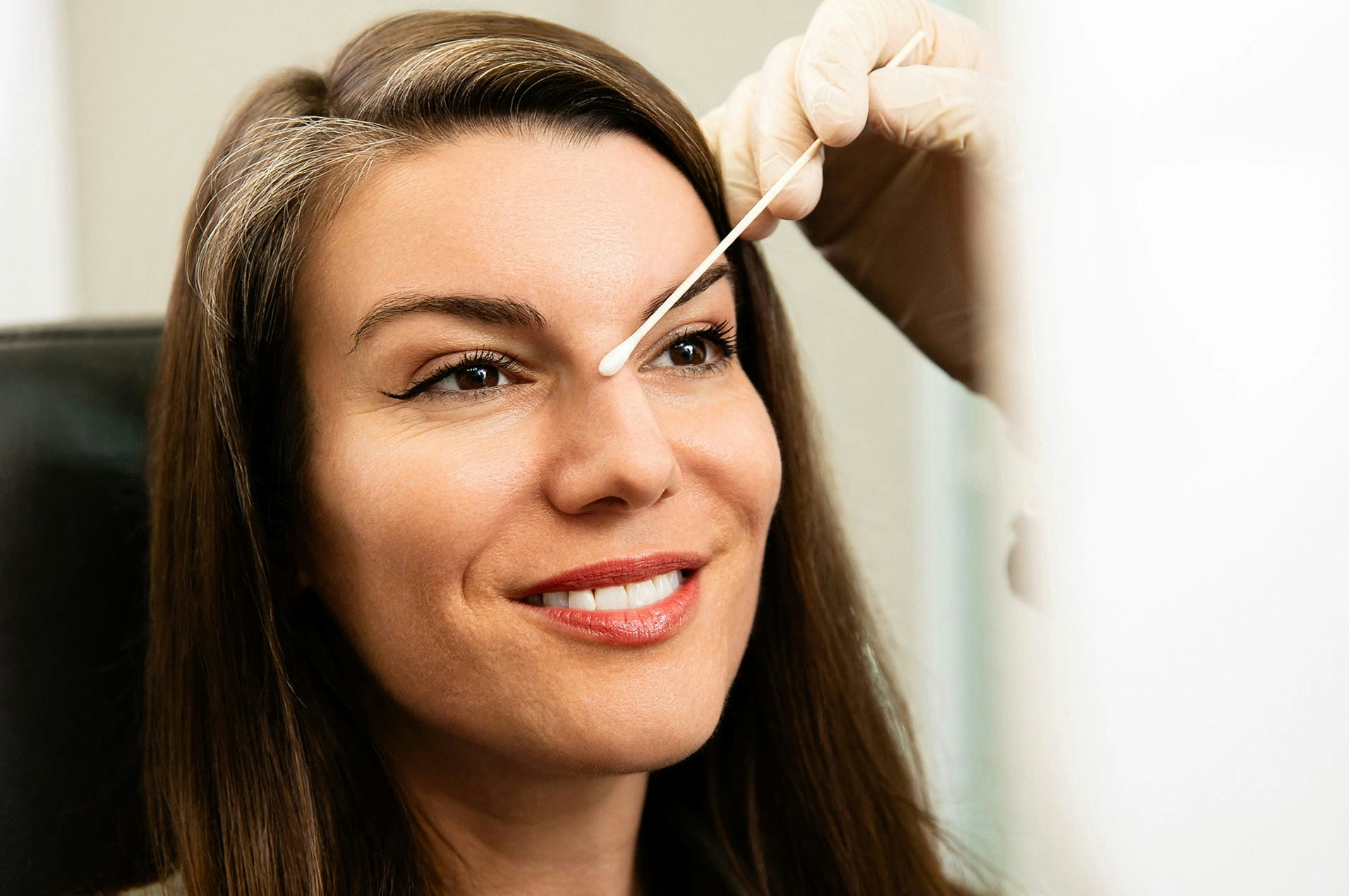 Woman during treatment