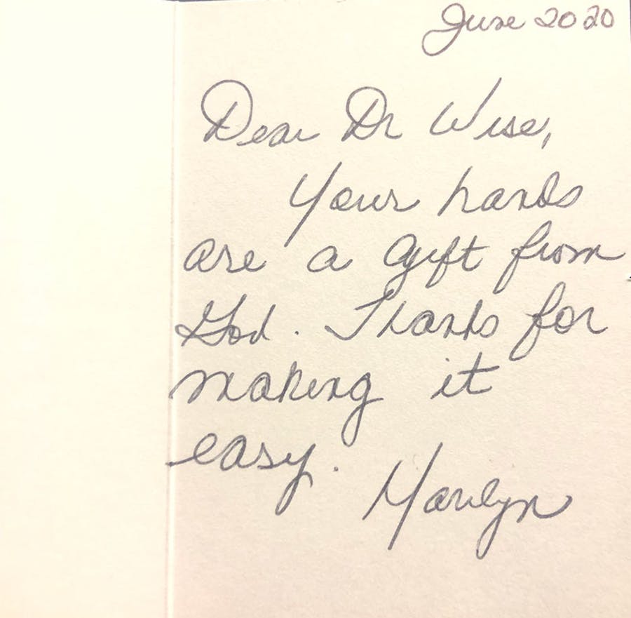 Thank you card
