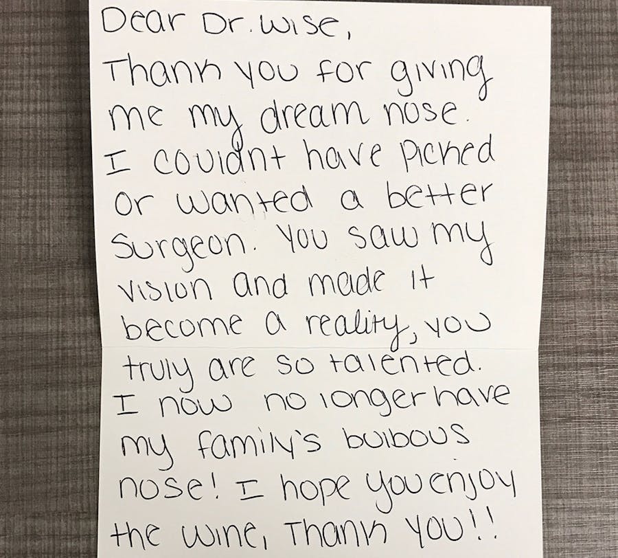 Thank you card