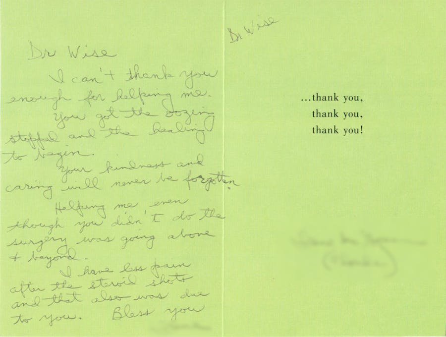 Thank you card