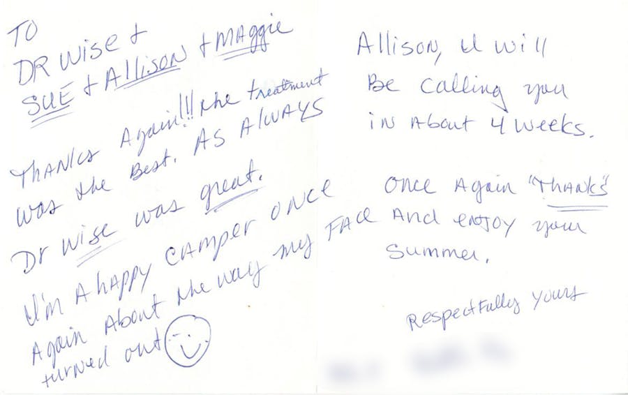 Thank you card