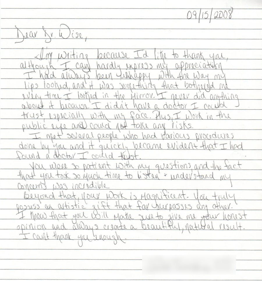 Thank you card