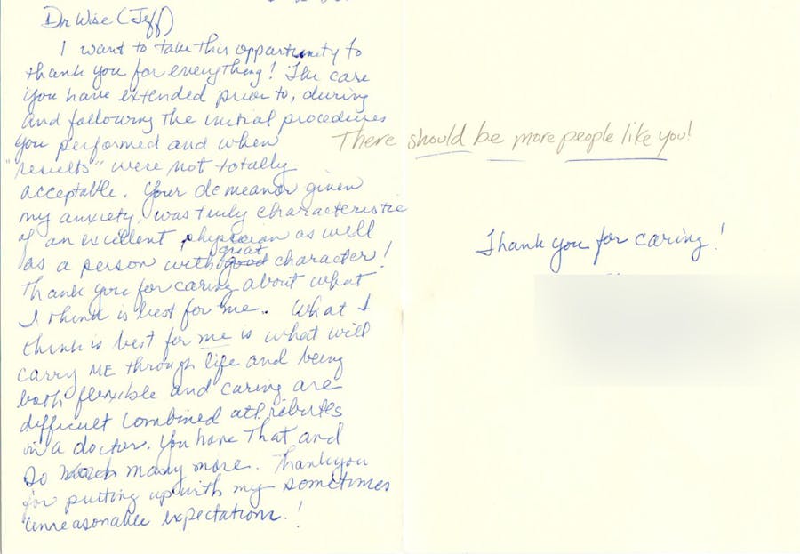 Thank you card