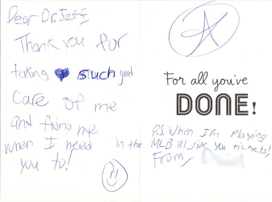 Thank you card