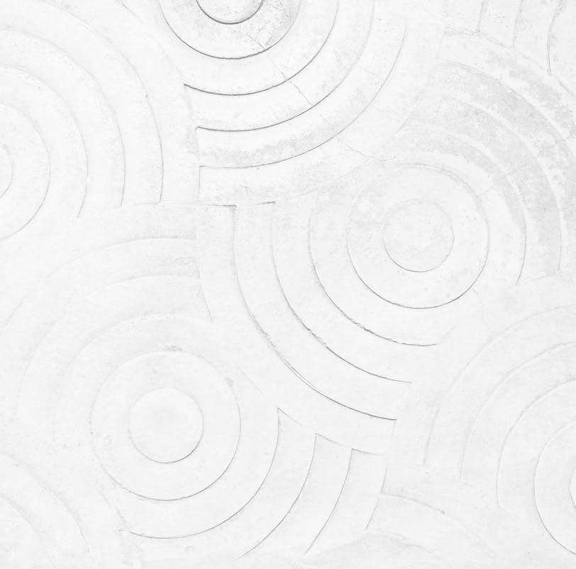White circular art