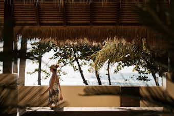 Beyond the spa cabana