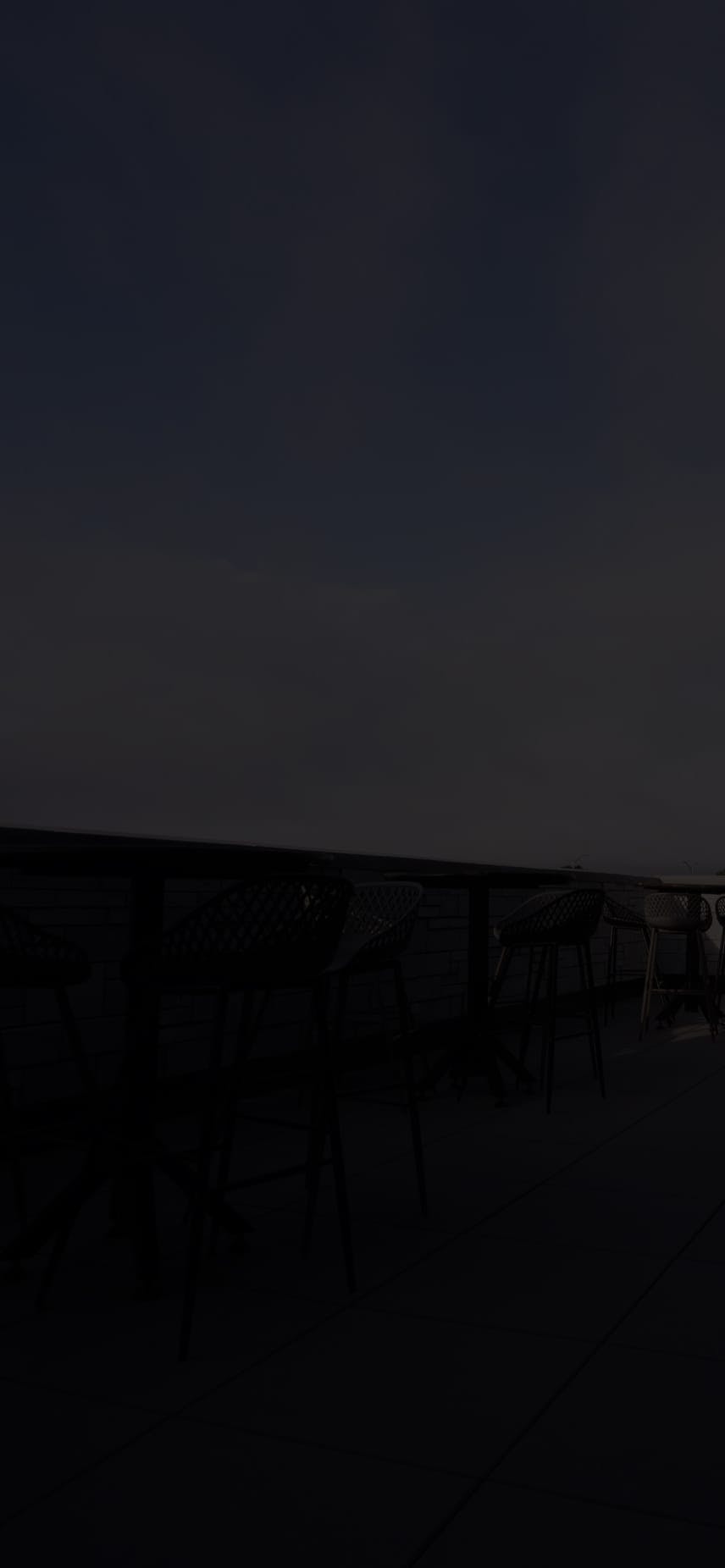 Darkened picture of a hill