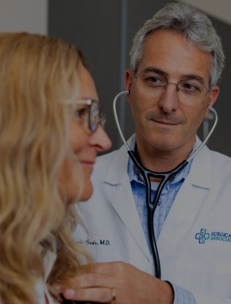 Doctor treating a patient