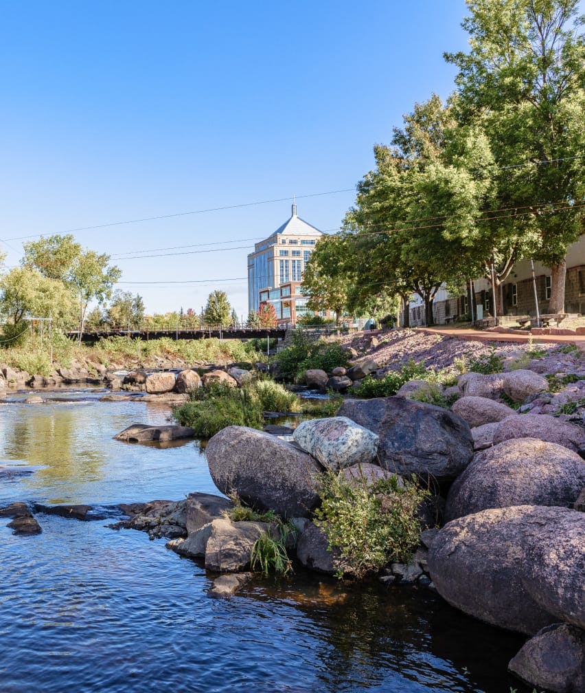 tranquil city stream