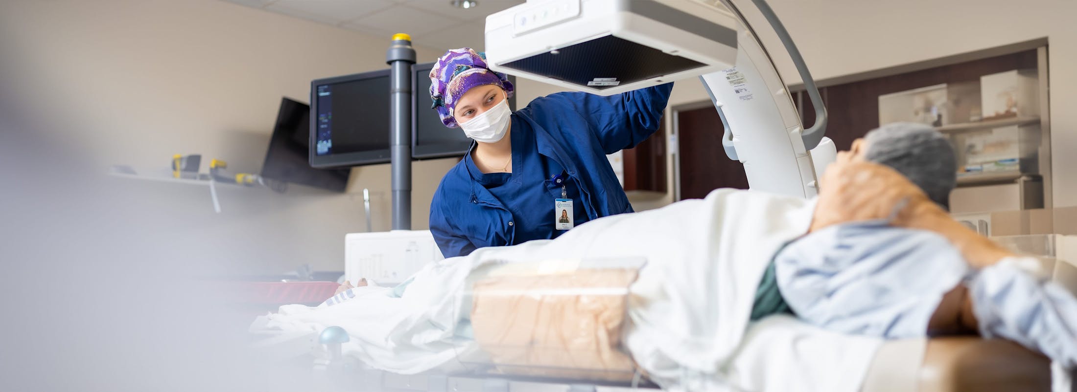 doctor performing an imaging procedure