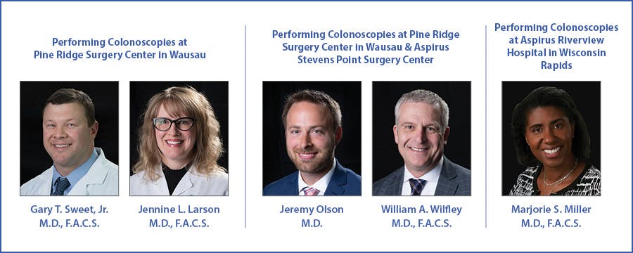 5 Specialists Performing Colonoscopies at Surgical Associates