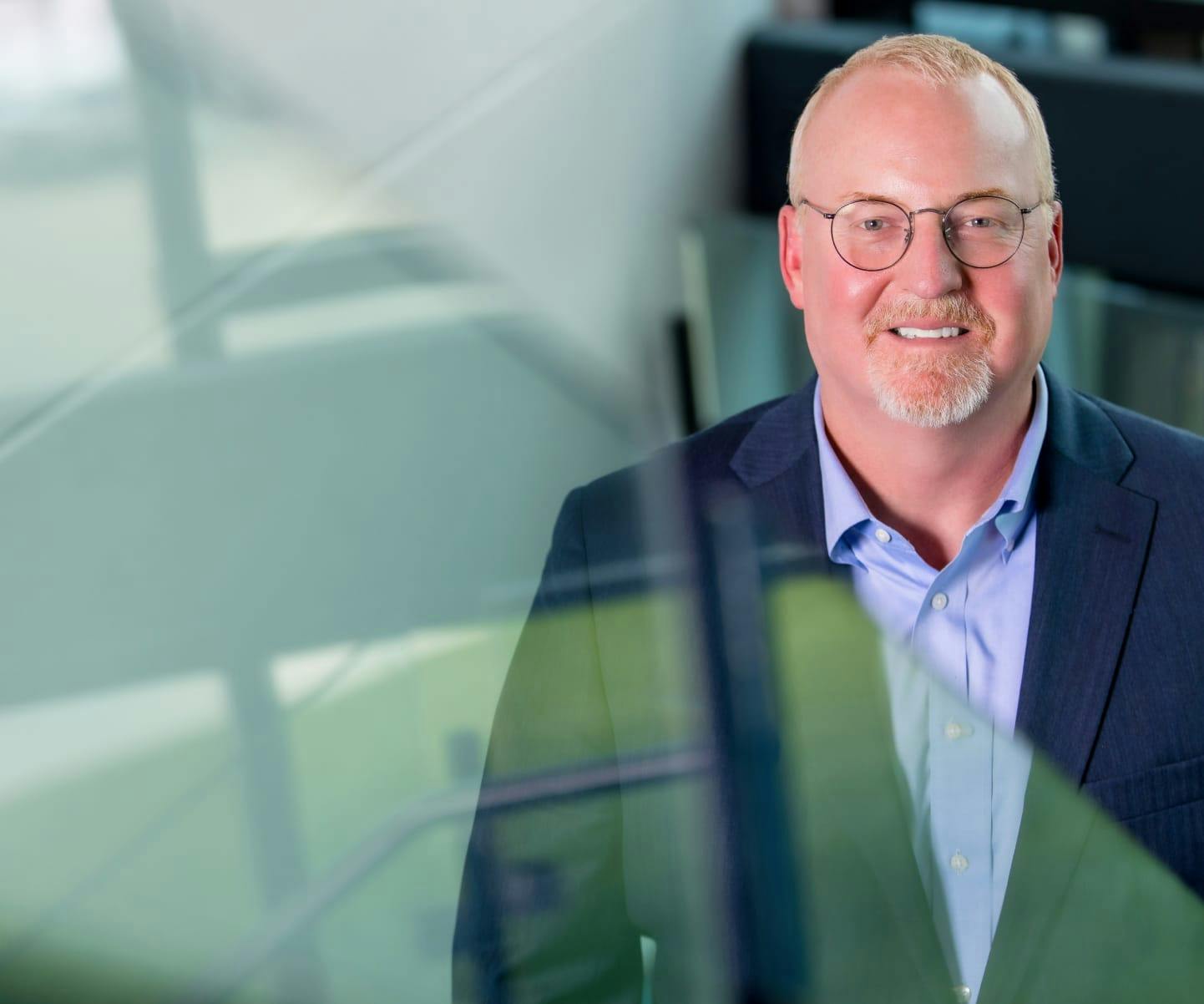 Woman in a blue sweater