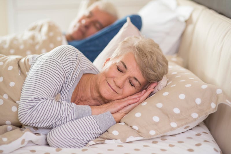 woman sleeping peacefully