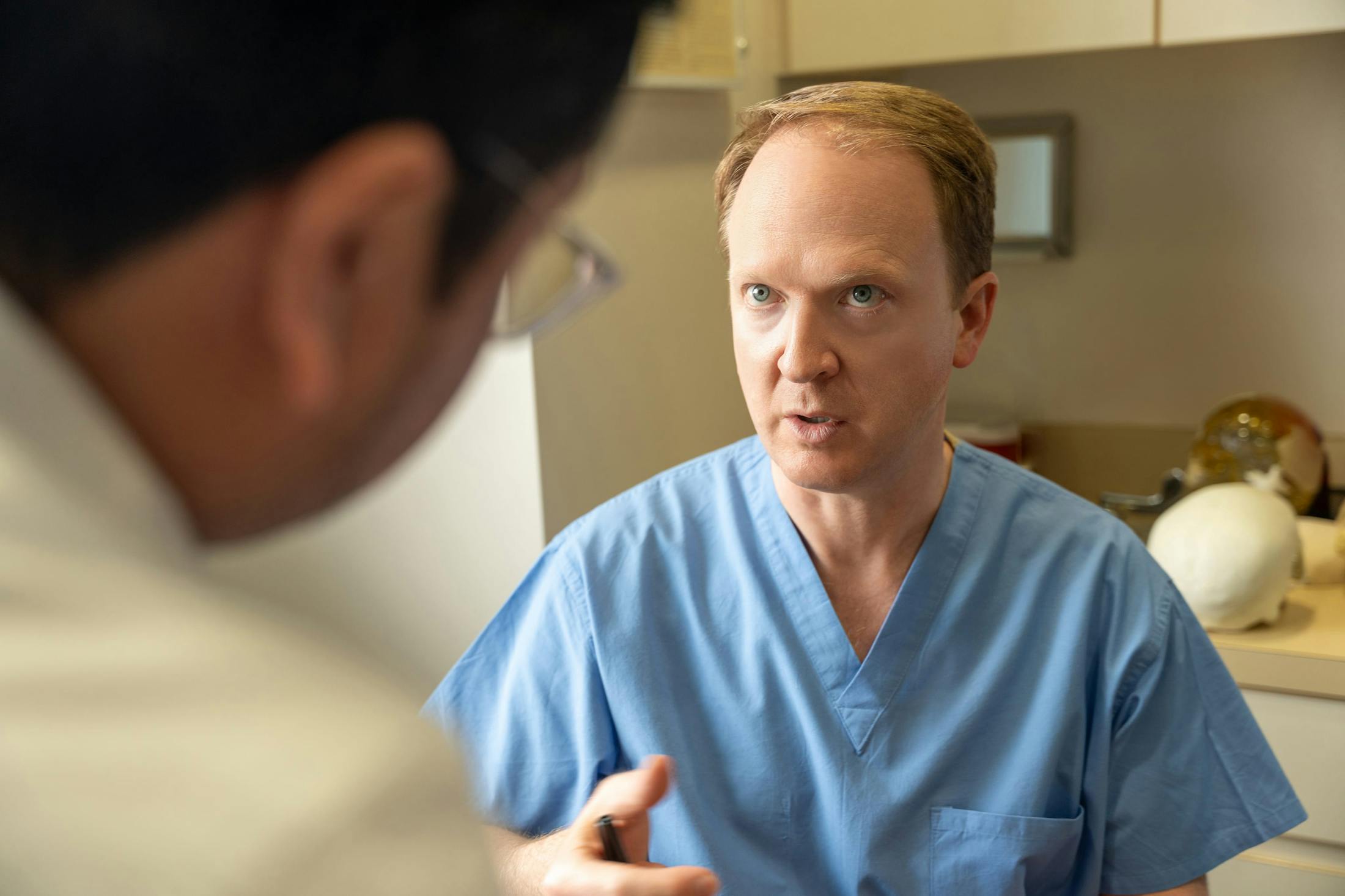Doctor working with a patient