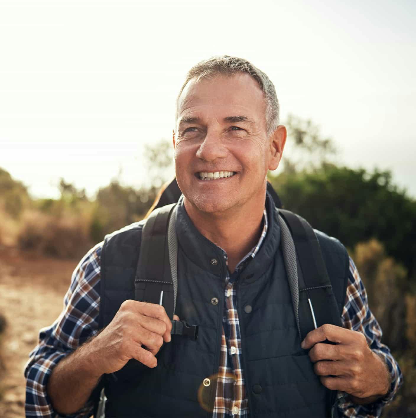 Man smiling