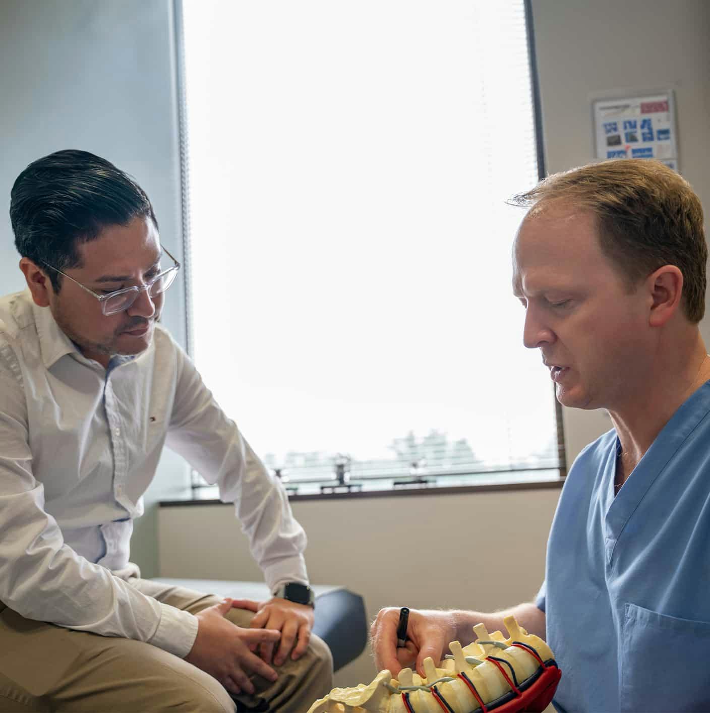 Doctor and patient during consultation